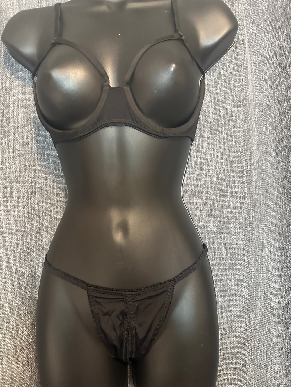 Madison Close Everyday Black Underwire Bra and Bikini Brief Set